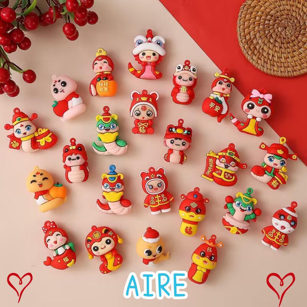 AIRE งูขนาดเล็ก, Pinch Family Decompression Blind Bag, การ์ตูนงูน้อย 5 ชิ้นตุ๊กตาพลาสติกเด็ก