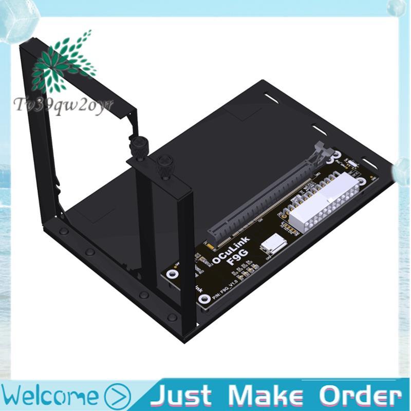 F9G-BK7 EGPU OCuLink GPU Dock PCIe4.0 X4 โน้ตบุ๊คแล็ปท็อปภายนอกกราฟิกการ์ด M.2 OcuLink to PCIE X16 อ