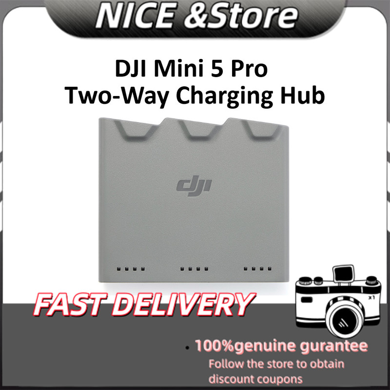ฮับการชาร์จสองทาง DJI Mini 5 Pro ใหม่ดั้งเดิมสําหรับเครื่องชาร์จแบตเตอรี่โดรน DJI Mini 5 Pro