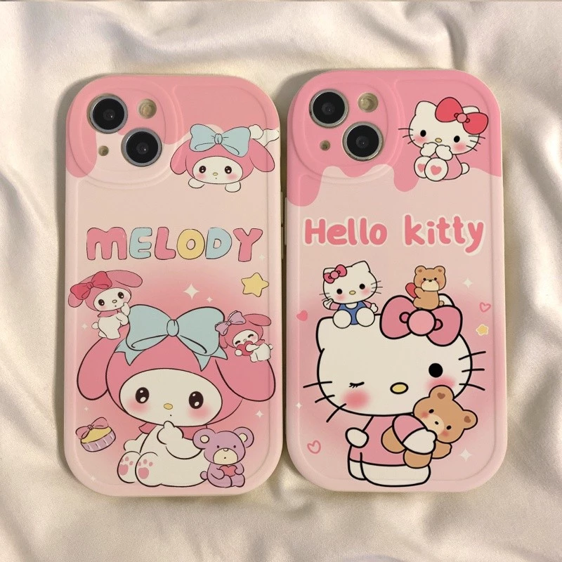 เคส Iphone 11 12 13 14 15 16 17 Pro Max IP X Xr Xs Max 7 8 6s Plus Bishōjo TK Cat เคสโทรศัพท์แบบนุ่ม 14 15 16 Plus Case