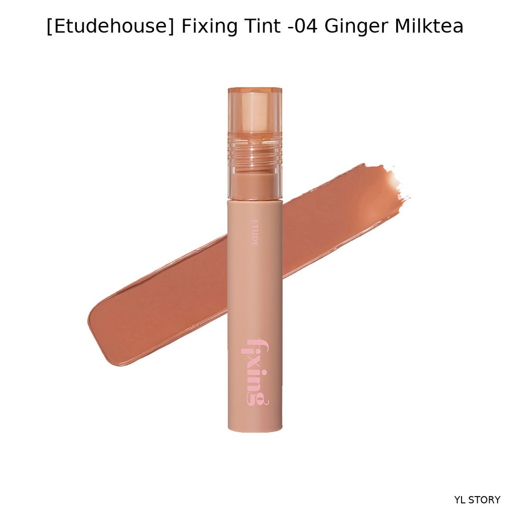 [Etudehouse] Fixing Tint -04 Ginger Milktea / Korean Fixing Tint / สีติดทนนาน โดย YL STORY