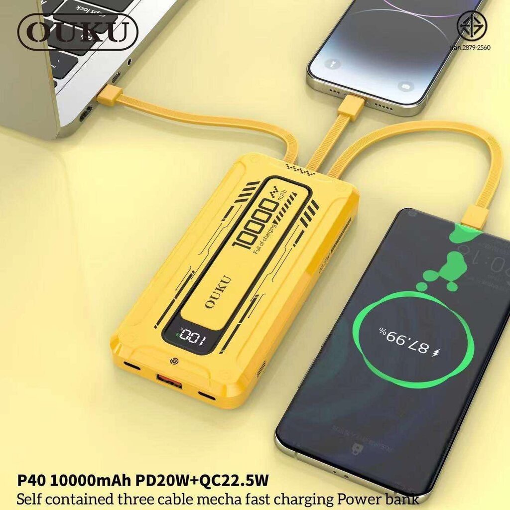 OUKU P40 Power bank แบตสำรอง 10000mAh ราคา 259 บาท ปกติ 575 บาท