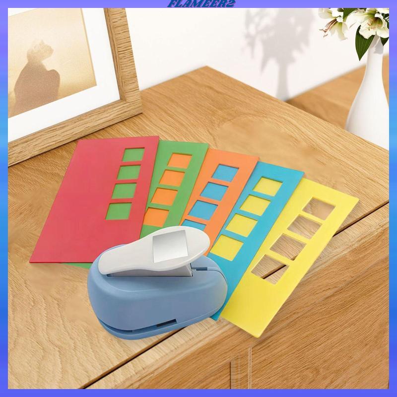 [Flameer2] Tab Punch Square Punch Craft Lever Punch Paper Punch Square Lever Action Craft Punch ทําจ