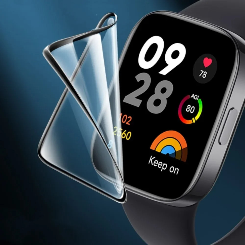 สายสิลิโคนกีฬาแบบนุ่ม + ฟิล์มกระจกนิรภัยสำหรับ for Smartwatch Redmi Watch 3 Active /3 Lite สายยาง แผ่นป้องกันหน้าจอ - รูปที่ 5