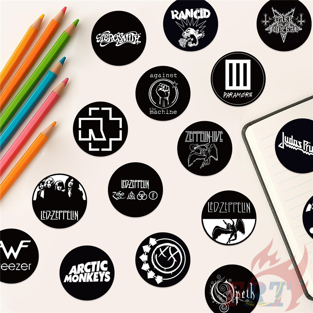 105ชิ้น/เซ็ต ❉ Rock Band Logo Series 01 สติ๊กเกอร์ PET สีดําและสีขาวคลาสสิก ❉ สติ๊กเกอร์สติ๊กเกอร์แฟชั่น DIY Doodle กันน้ํา ราคา ถูกที่สุด ดีลบีเคเค แกลเลอรีภาพที่ 8