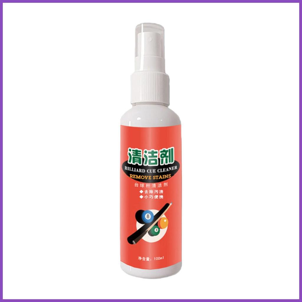 Pool Cue Cleaner 100ml ทําความสะอาดคราบ Remover แบบพกพา Pool Cue Cleaner สําหรับบิลเลียดสําหรับผู้เล