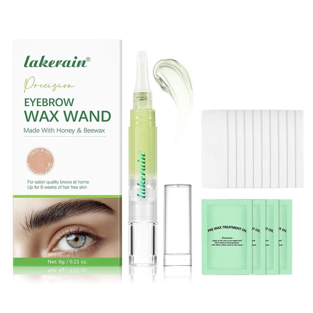 Eyebrow Shaper Wax Kit, Women's Facial Wax Strips Kit for Hair Removal, Eyebrow Wax Wand for At-Home