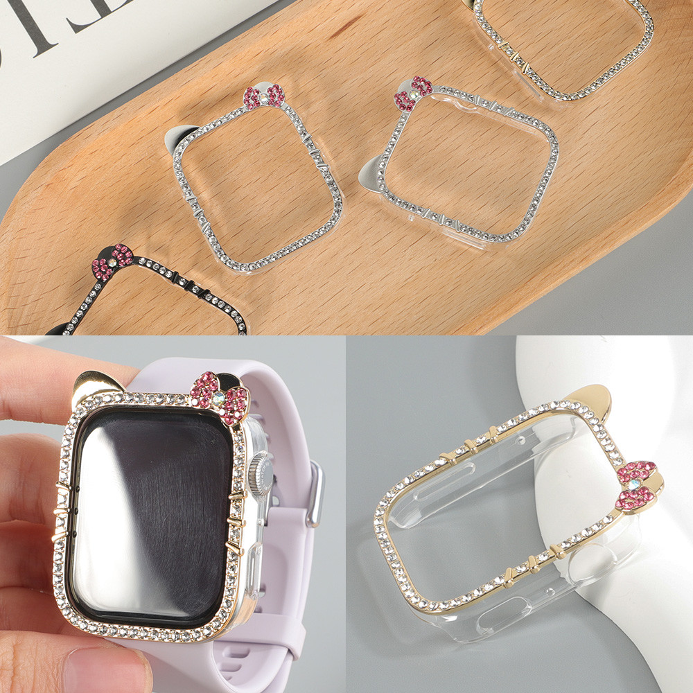 เพชรBling PCสําหรับHuaweiนาฬิกาFit 4/Fit 4 Pro Hard Shellป้องกันหน้าจอกรอบกันชนอุปกรณ์เสริมสําหรับSm