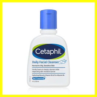 Cetaphil Daily Facial Cleanser 118ml เซตาฟิล โฟมล้างหน้าสำหรับผิวมัน.