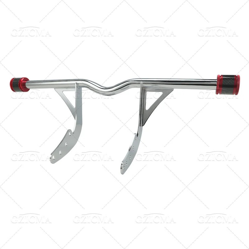 Chrome Highway Crash Bar 2.2 CNC อลูมิเนียม End Caps สําหรับ Harley Softail 2018-up Street Bob Low R