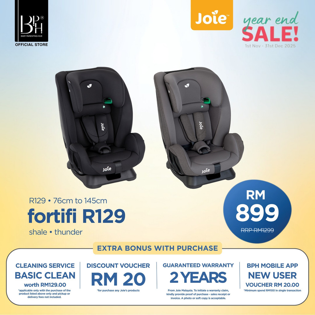 Joie Fortifi R129 (76cm - 145cm ; 15 เดือนถึงประมาณ 12 ปี)