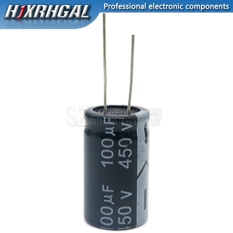 1PCS 450V100UF 18*30 100UF 450V ตัวเก็บประจุไฟฟ้า