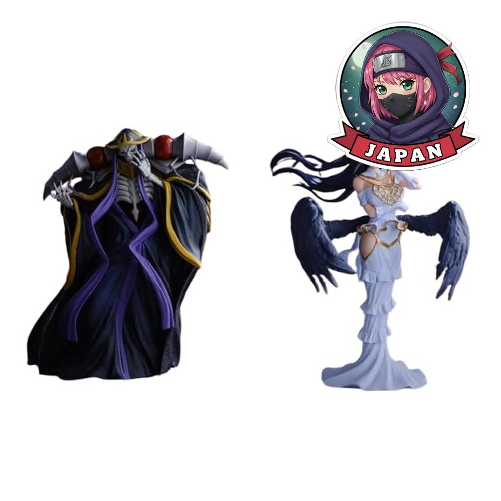 ชุดฟิกเกอร์ Overlord Ainz Ooal Gown Albedo Shipped from Japan