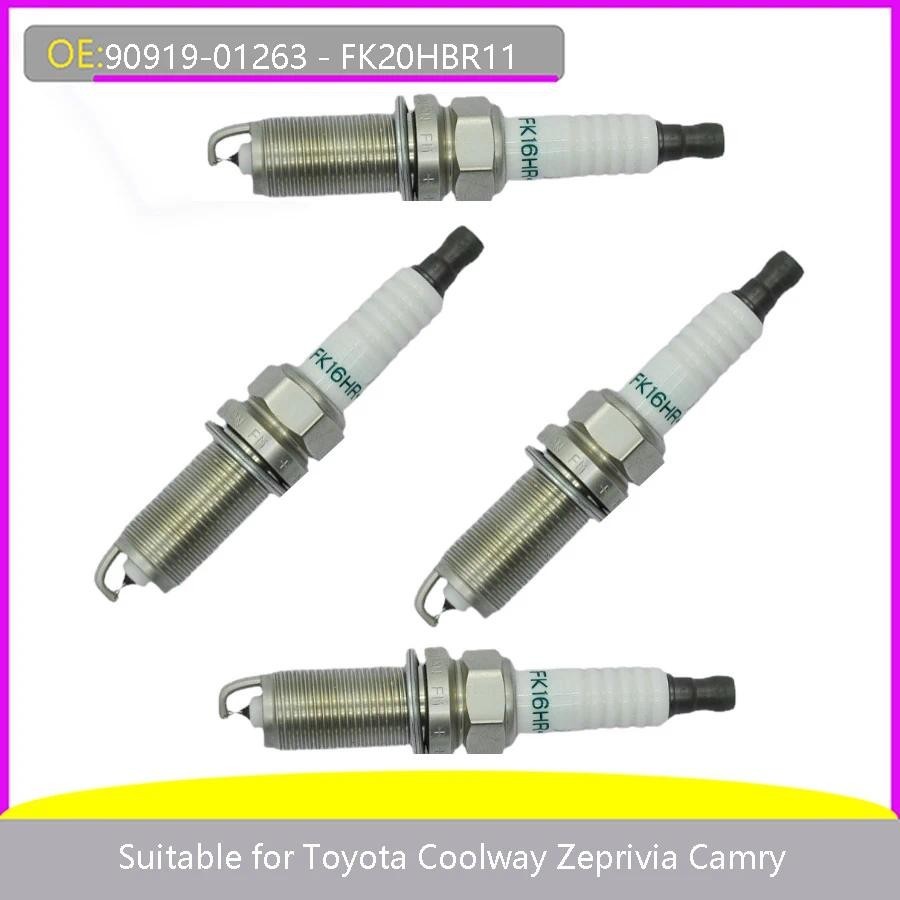 เหมาะสําหรับ Toyota Cooluzer 90919-01263 Privia Camry FK20HBR11 หัวเทียนรถยนต์ 1997 1998 1999 2000 2
