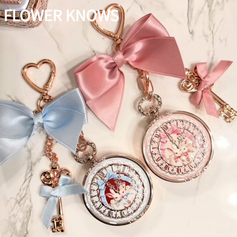 ดอกไม้ KNOWS Lip Balm Bunny Garden Series Delicate Lip Balm จี้พวงกุญแจกระเป๋าแขวนเครื่องประดับ Multi-Functional Lip Balm Lip Care Facial