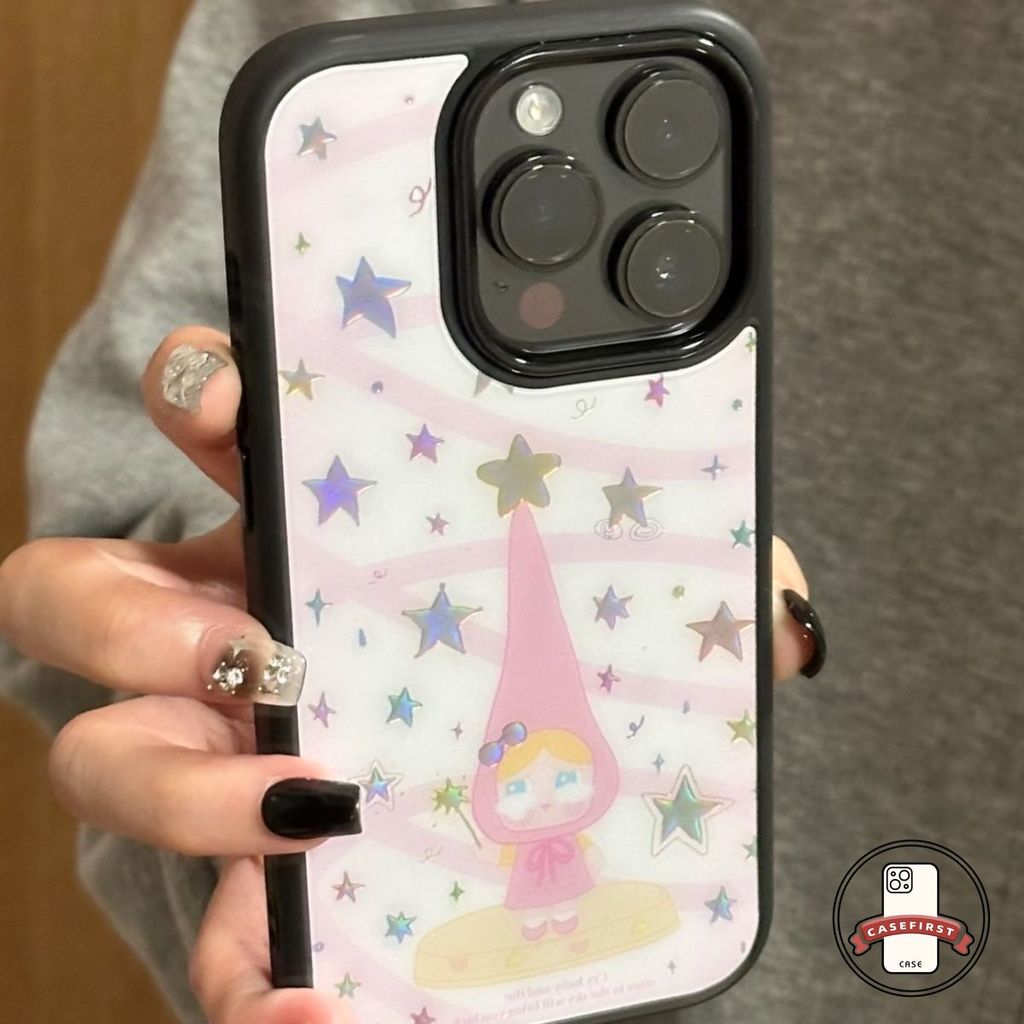เคสไอโฟน13 17 เคส Silicone สีเดียว Crybaby น่ารัก สำหรับ IPhone 17 16 11 16E 13 15 12 Pro Max 17 16 Plus 16 15 Pro