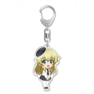 Girls und Panzer das Finale Nendoroid Plus Carpaccio Anchovy พวงกุญแจกระเป๋าถืออุปกรณ์ตกแต่งผู้หญิง Caro