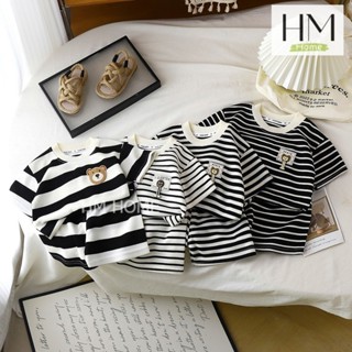 ใหม่ ชุดเด็ก เสื้อผ้าเด็กฤดูร้อน ชุดเซ็ตชาย-หญิง เสื้อแขนสั้…