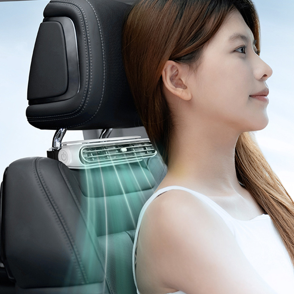 แบบพกพารถที่นั่งพัดลม 3 ความเร็วปรับรถ Headrest พัดลมระบายความร้อน 5V/2A รถ Air Cooling พัดลมสําหรับรถยนต์ขนาดเล็ก RVs ซีดาน ราคา ถูกที่สุด ดีลบีเคเค แกลเลอรีภาพที่ 5
