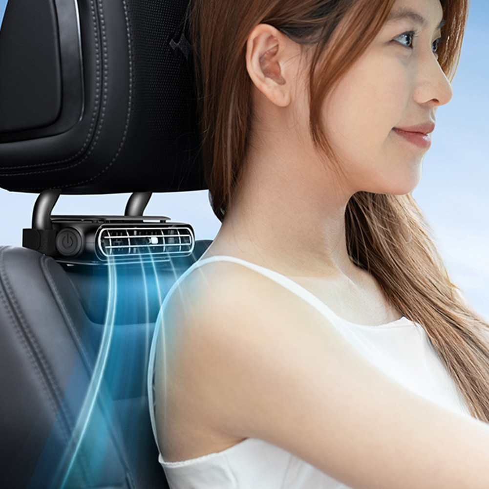 แบบพกพารถที่นั่งพัดลม 3 ความเร็วปรับรถ Headrest พัดลมระบายความร้อน 5V/2A รถ Air Cooling พัดลมสําหรับรถยนต์ขนาดเล็ก RVs ซีดาน ราคา ถูกที่สุด ดีลบีเคเค แกลเลอรีภาพที่ 9