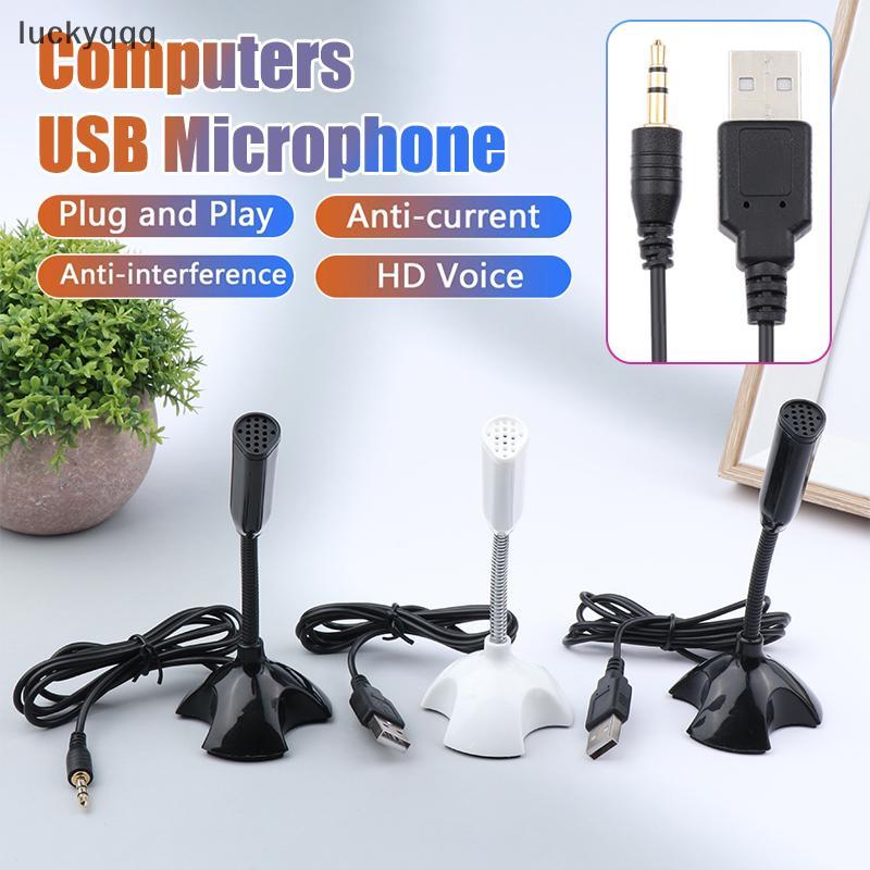 Luckyqqq 3.5 มม.แล็ปท็อปไมโครโฟน USB Desktop Stand Mic พร้อมสําหรับสตูดิโอคําพูดร้องเพลงสําหรับเล่นเกมสตรีมมิ่งได้ดี ราคา ถูกที่สุด ดีลบีเคเค แกลเลอรีภาพที่ 8
