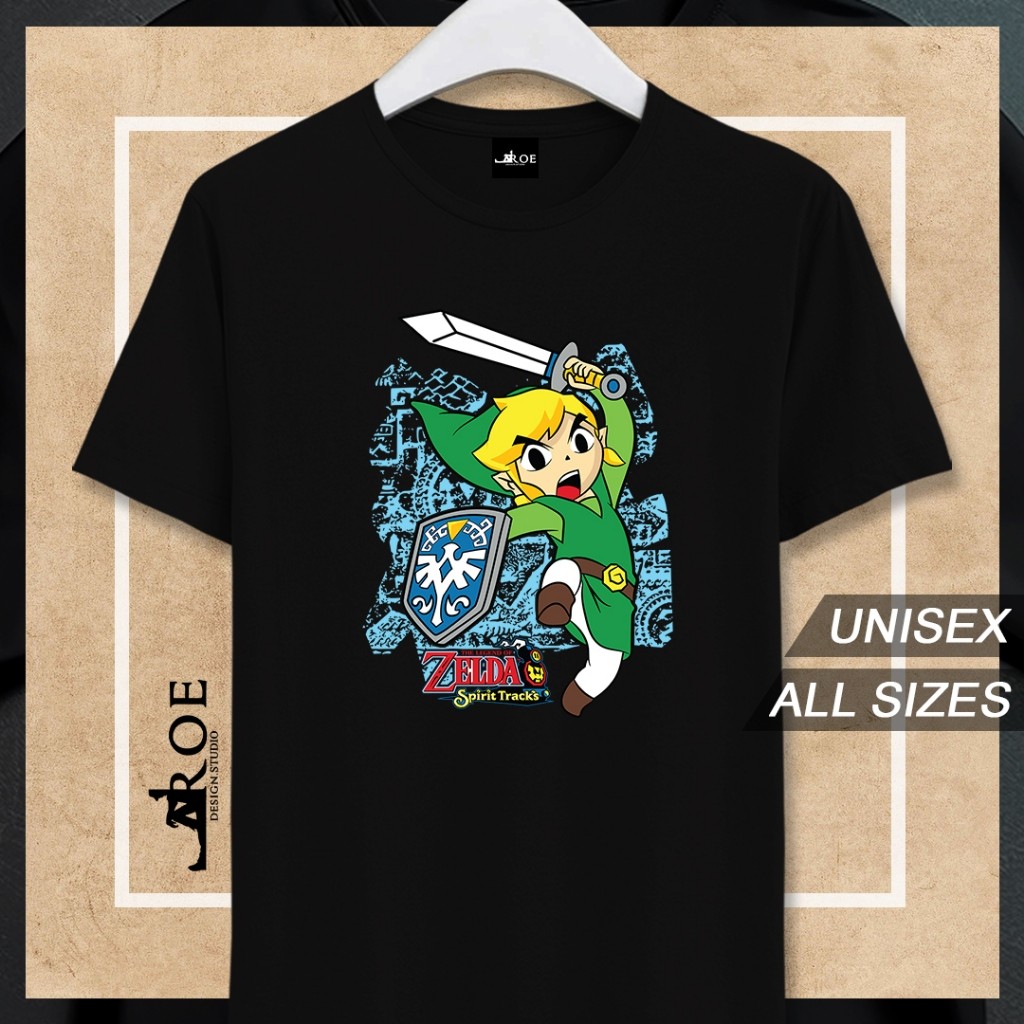 เสื้อยืด Baju THE LEGEND OF ZELDA: SPIRIT TRACKS Unisex