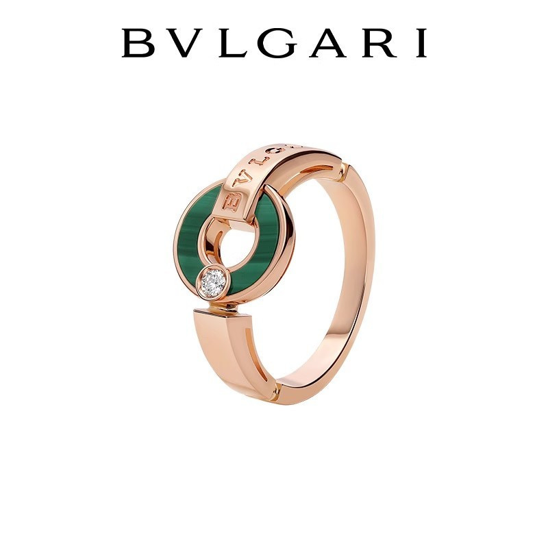 แฟชั่น Bvlgari BVLGARI BVLGARI Series Rose Gold Hollow Ring NO8R