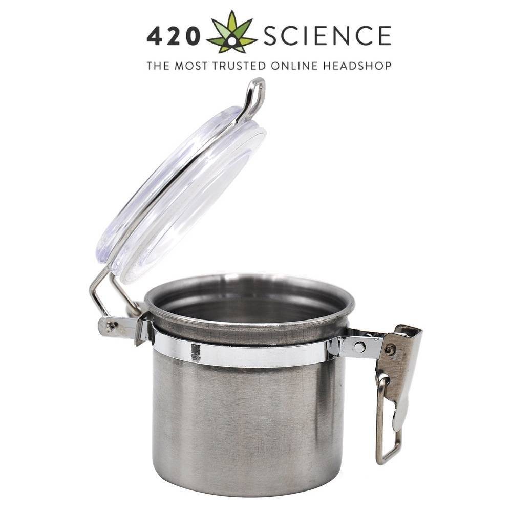 Mini Stainless Steel Airtight Stash Jar กระปุกซีลสุญญากาศ สเตนเลส ขนาดเล็ก แบบพกพา อเนกประสงค์