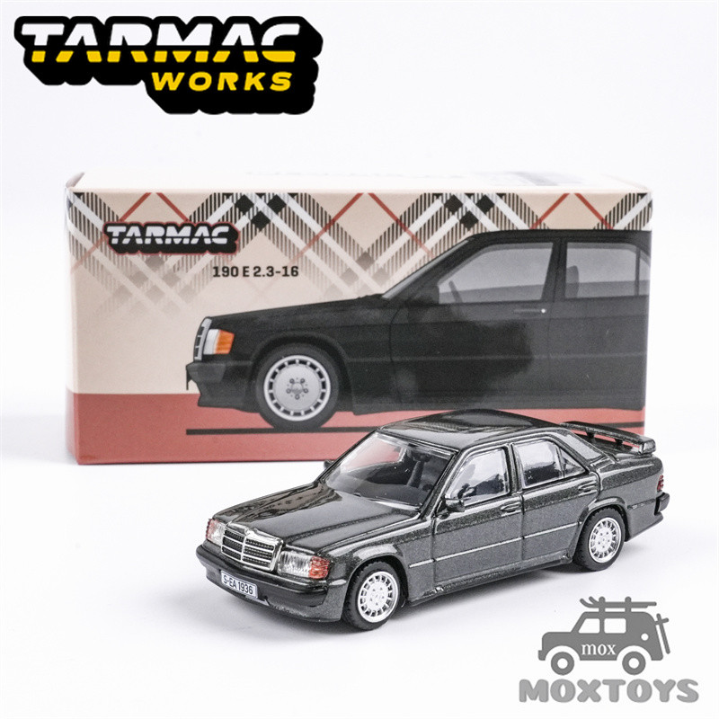 Tarmac Works 1:64 190 E 2.3-16 Black metallic รถโมเดลDiecast
