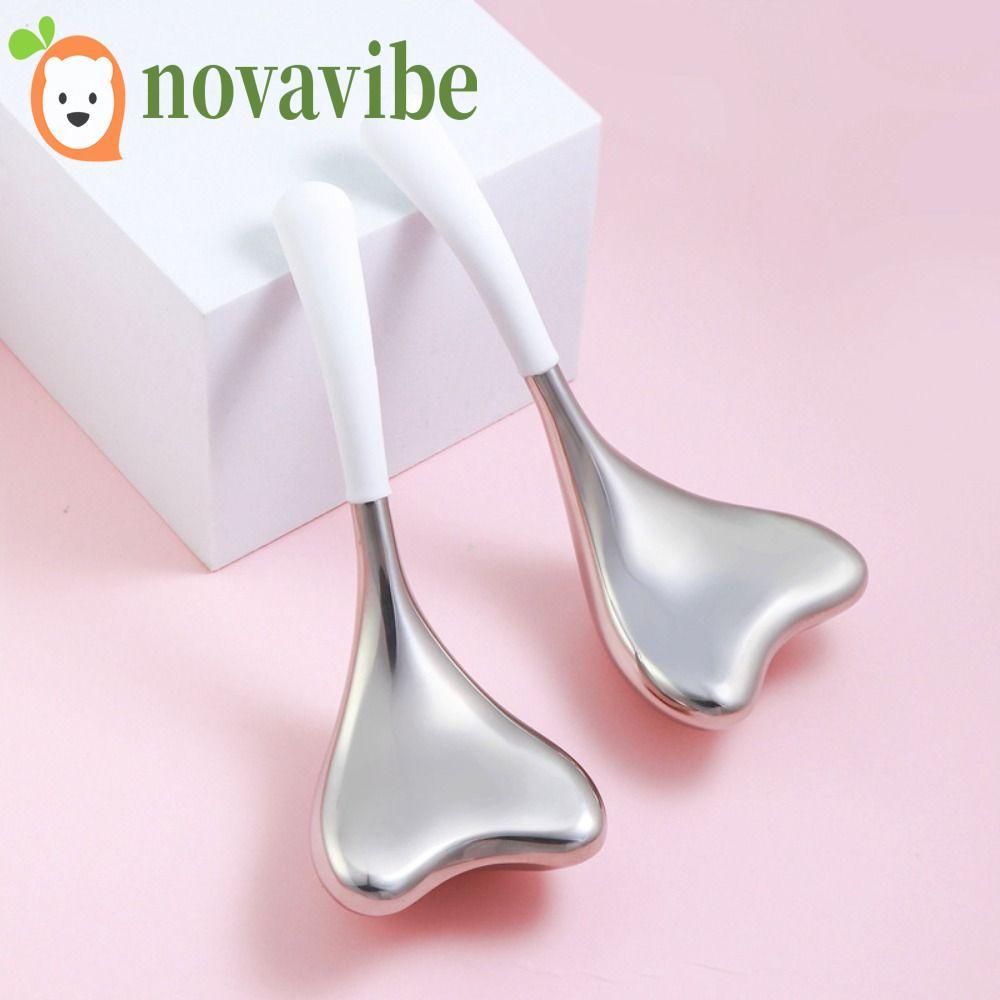 NOVAVIBE ลูกกลิ้งลูกโลกใบหน้า, ต่อต้านริ้วรอยตา Fishtail Ice Globes, Body Massager Freeze Puffiness SPA Ice Hockey Roller ความงาม – โปรปัง