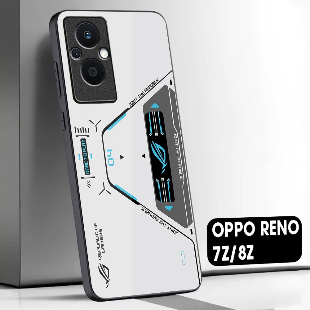OPPO RENO 7z 8z 5G SOFTCASE | เคสเคลือบเงา Oppo reno 7 8 z 5G | ปลอก ROG M72 | เคสพรีเมี่ยมสุดเท่ น่