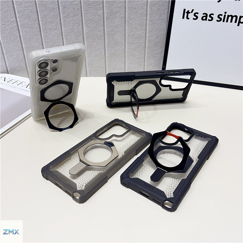 UAG Plasma XTE Magnetic Kickstand Case สําหรับ Samsung S26 Ultra S25 Ultra S24 Ultra S23 Ultra โปร่งใสทหารเกรดฝาครอบป้องกัน
