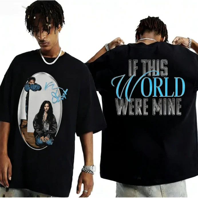 เสื้อยืดคอตตอนลายกราฟิก Y2k ของ Kendrick Sza Luther แบบยูนิเซ็กส์ คอกลม แขนสั้นใหม่ แฟชั่นฮิปฮอปสำหร