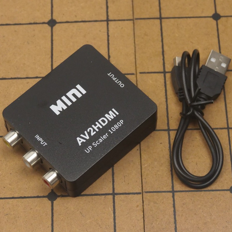 RCA TO HDMI AV TO HDMI ต่อ กล้อง เครื่องเล่นเก่า เหลือง แดง ขาว เข้าช่อง HDMI สต๊อกไทย พร้อมส่งครับ 