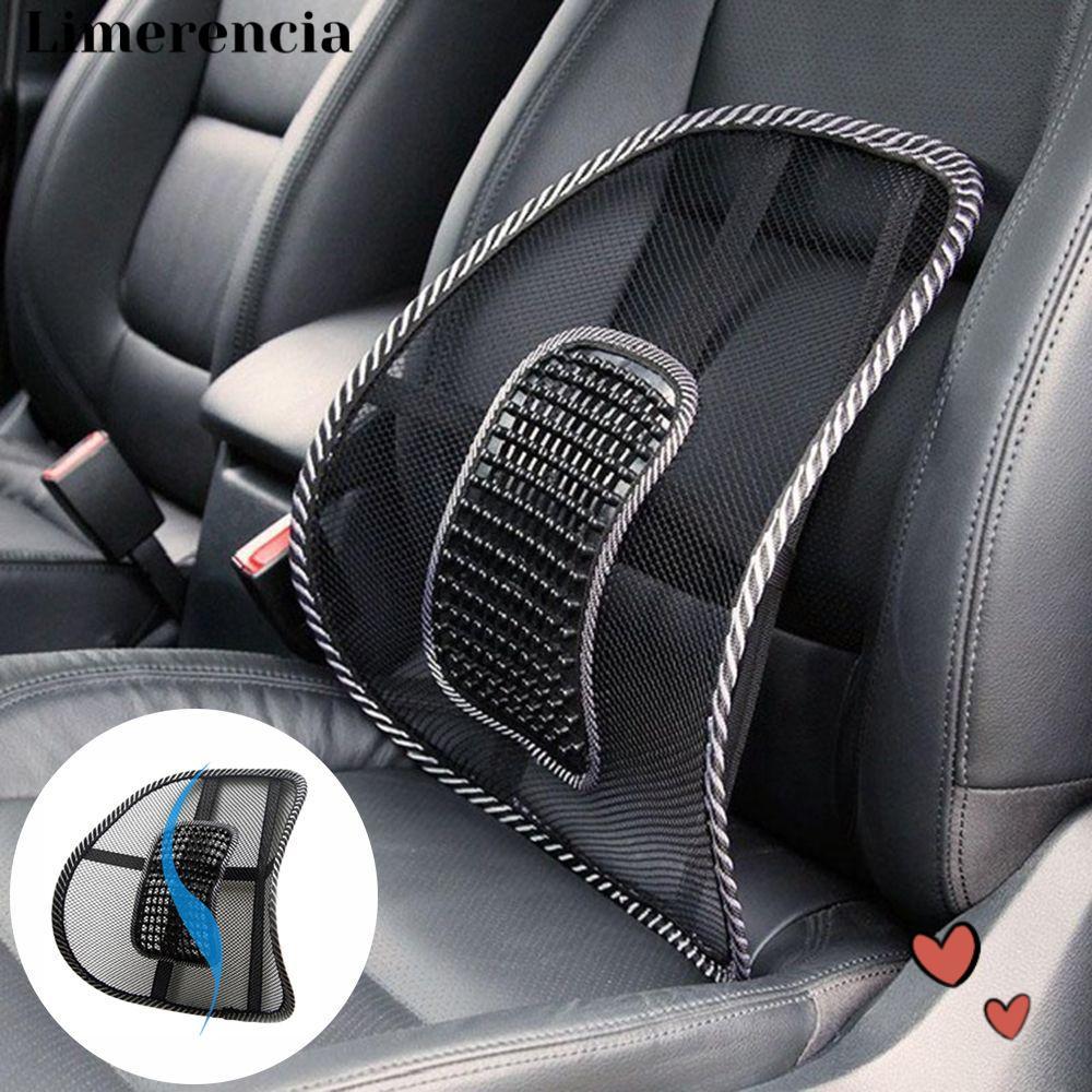 LIMERENCIA แผ่นรองหลังรถยนต์ Office Mesh 40*40 ซม. เก้าอี้นวดเอว