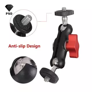 PND 1 ชุดอุปกรณ์ถ่ายภาพกล้องโลหะ Super Clamp พร้อม Double Ball Head Magic Arm สําหรับ DSLR Monitor Light Mic โทรศัพท์ Mount raoog