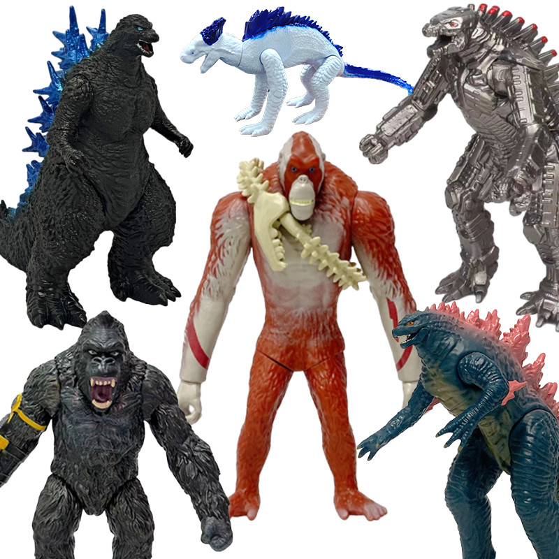 Godzilla Vs Kong Action Figure Collections Shimo Skar King King Kong ของเล่นตกแต่ง