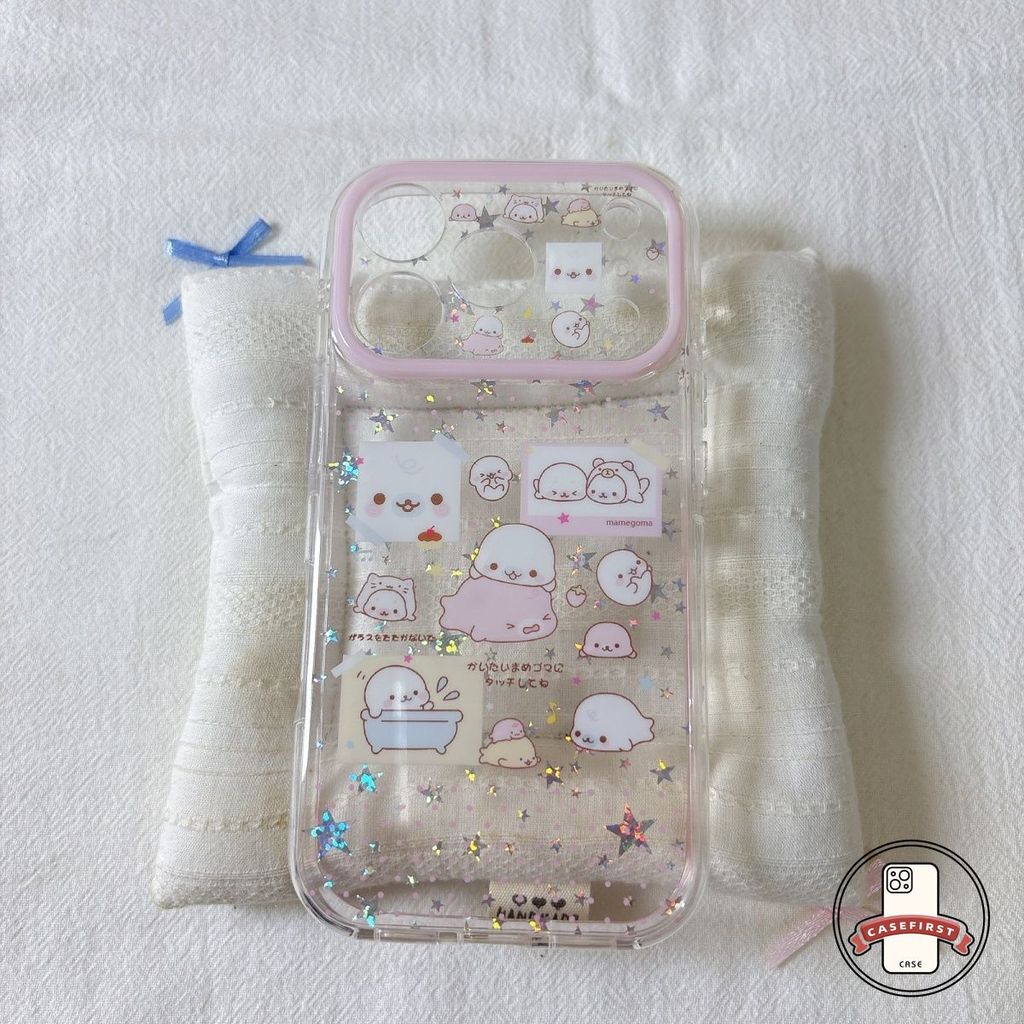 เคสไอโฟน13 16 เคสใสทรายวาวลายแมวน้ำ ม้า2026 น่ารัก รูปที่ 6