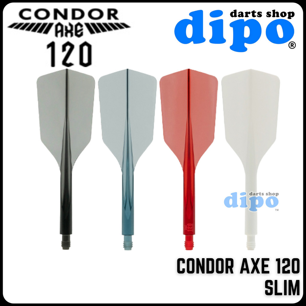 CONDOR AXE 120 (3 Wings) SLIM- CONDOR AXE Darts Flight (3 Wings Hard Material)