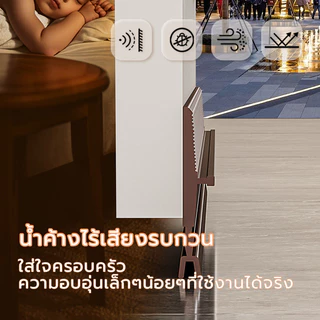 【พร้อมส่งจากไทย】ที่ปิดช่องบานประตู คิ้วกั้นประตู ที่กั้นประตูกันฝุ่น กันแมลง ขอบประตูกันแอรออก กาวในตัว กันน้ำ