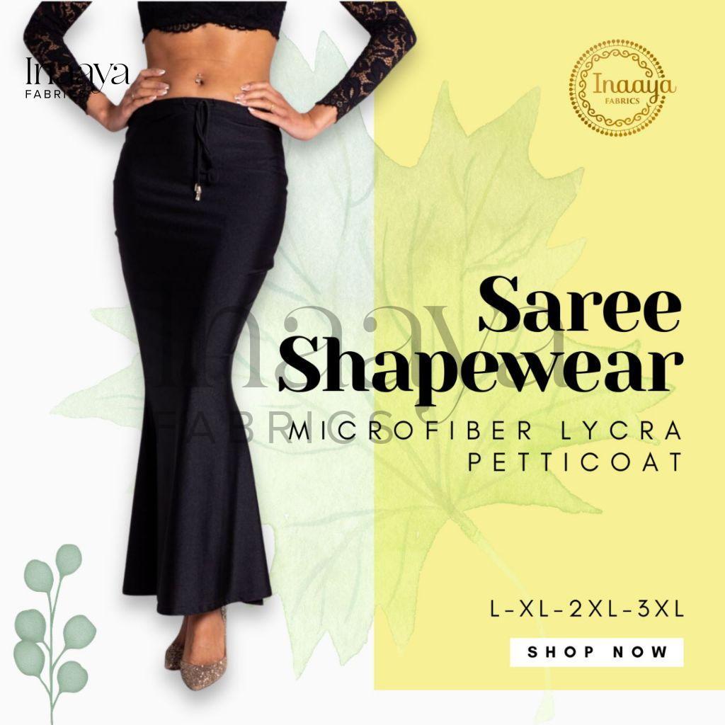 Saree Shapewear Microfiber Lycra Petticoat Fabric Fit