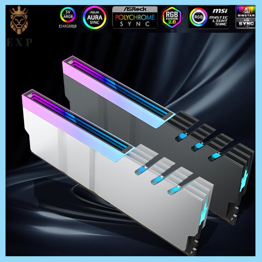 Ram หม้อน้ํา Heat Sink DDR4 DDR5 Ram Cooling Heat Sink AURA Sync Aluminium Alloy Heat-resistance อุป
