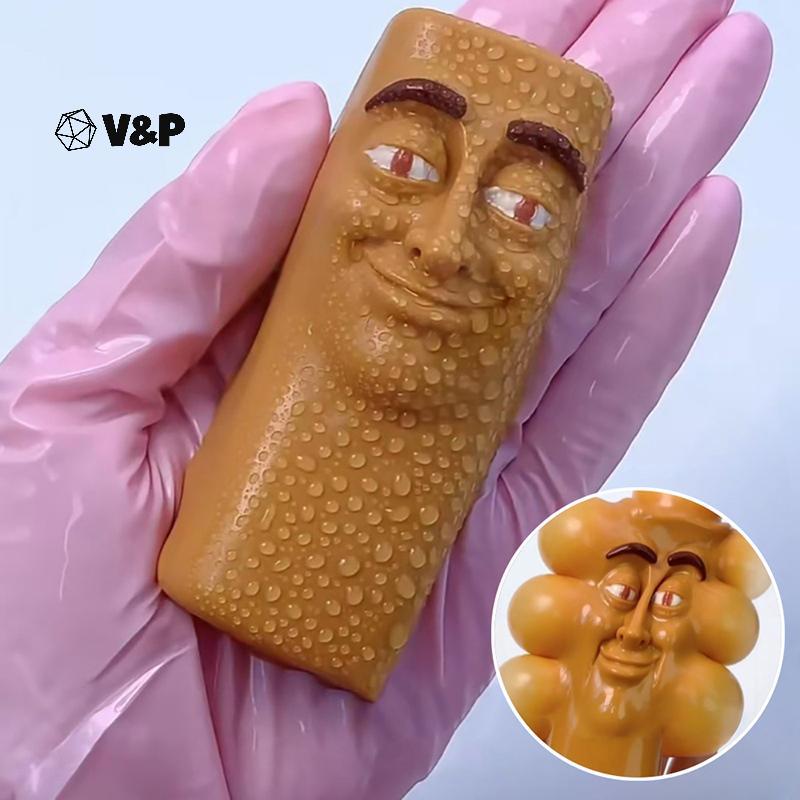 V & P 1/3 ชิ้นอิตาเลี่ยน Brainrot Tung Sahur Squishy ของเล่นเป่าความเครียดบรรเทาของเล่น Prank ของเล่