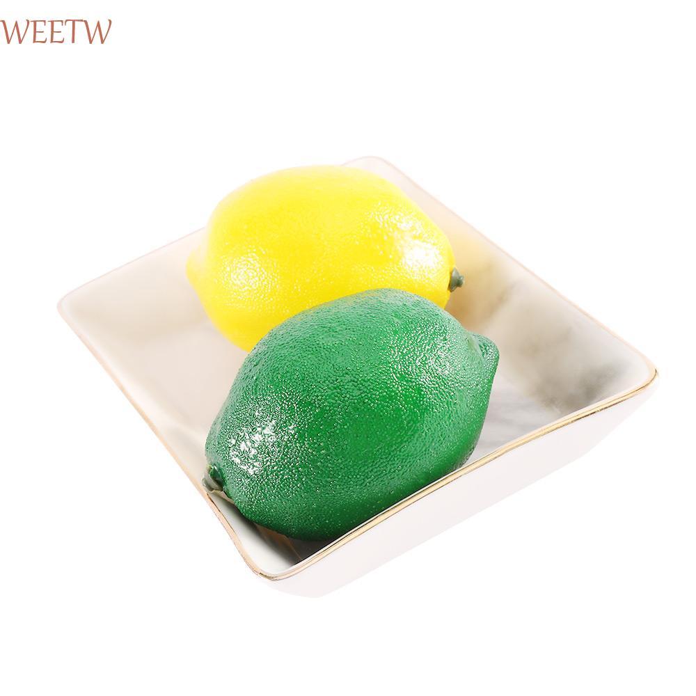 WEEKW ปาร์ตี้ผลไม้ปลอม 6/10 ชิ้นจําลองครัวบ้านเหมือนจริง