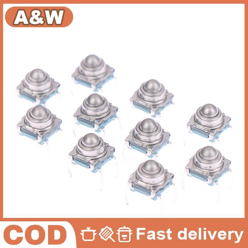 Null 10 ชิ้น TS-F007 7*7 โลหะลูกเหล็กรีเซ็ตสวิทช์ DIP ประเภท 4 พินสวิทช์สัมผัส null