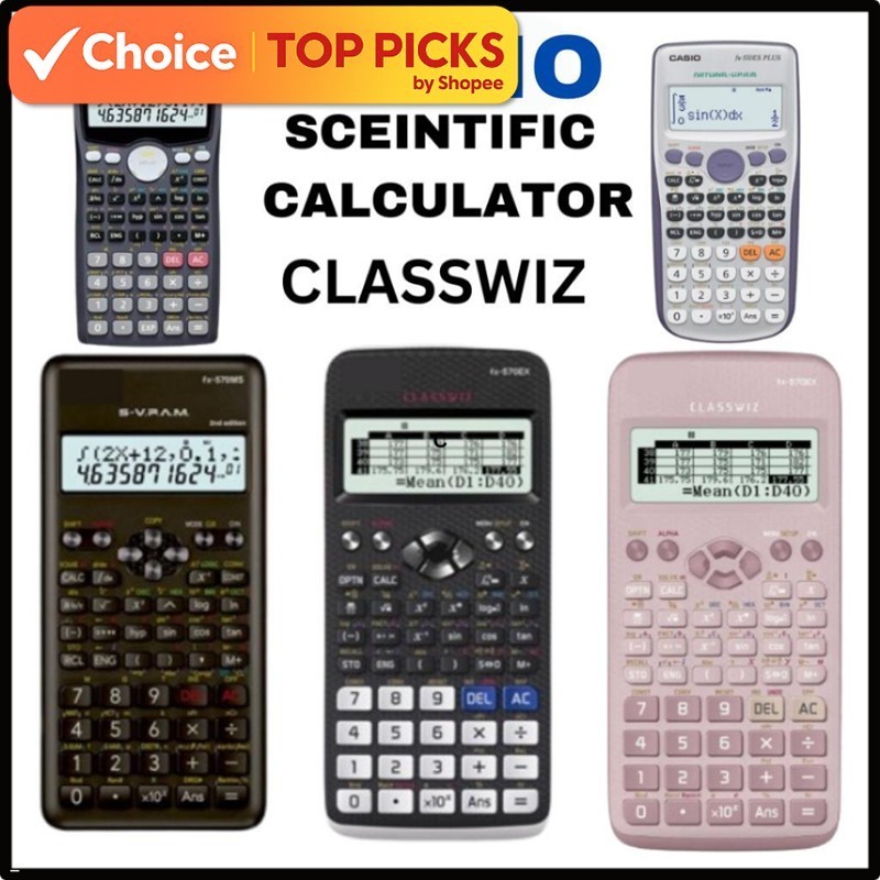 Casio Scientific FX-570MS/ FX-570EX / Casio FX-991ES เครื่องคิดเลขวิทยาศาสตร์ โรงเรียน , วิทยาลัย