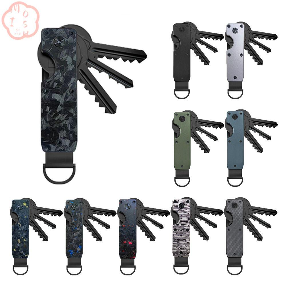 MIOSHOP Key Organizer, Minimalist พร้อมไขควง Key Holder, Smart Holds 2-6 Keys Metal Keys Bag for Key