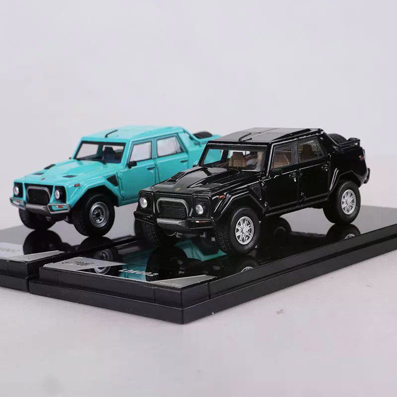SHADOW PRO 1/64 Lamborghini LM002 โลหะผสมโมเดลรถDiecastของเล่นของขวัญวันเกิด