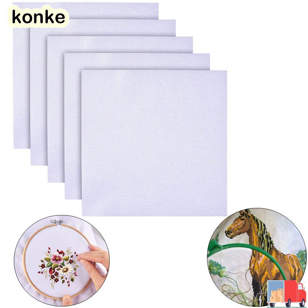KONKE Aida Cloth Handcraft Craft Cotton เย็บปักถักร้อย Cross
