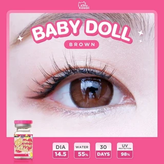 คอนแทคเลนส์[บิ๊กอาย] Baby Doll Brown / Gray (Kitty Kawaii) ☁️ มี อย.ไทย